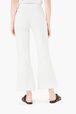 Pantalon 7/8 en maille milano Blanc vue portée de dos