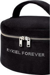Velvet vanity case Black details view 2