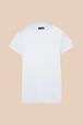 Women Mouth Print T-shirt White back view