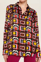 Chemise longue motif Mai 68 femme Multico crea vue de détail 2