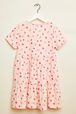 Robe courte fille motif coeur et pastèque Rose vue de dos