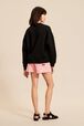 Sweat motif bouche femme Noir vue portée de dos