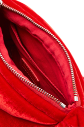 Sac caméra Demi-Pull mini en velours Rouge vue de détail 2
