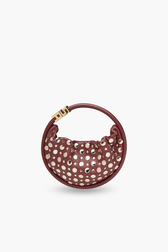 Sac Domino mini en cuir et studs Barolo vue de face