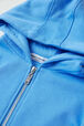 Sweat à fermeture éclair fille Bleu vue de détail 2