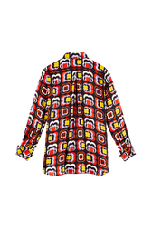 Chemise longue motif Mai 68 femme Multico crea vue de dos