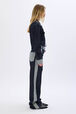 Pantalon en jean taille haute Bleu vue de détail 2
