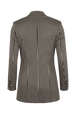 Longline Jersey Jacket Check black/white back view