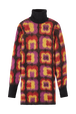 Robe courte col roulé Mai 68 femme Multico crea vue de face