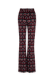 Jersey Pattern Trousers Claret back view