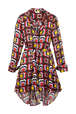 Robe courte motif Mai 68 femme Multico crea vue de face