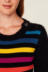 Women Jane Birkin Striped Midi Dress Multico striped rf details view 3
