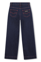Heart Stitch Denim Raw back view