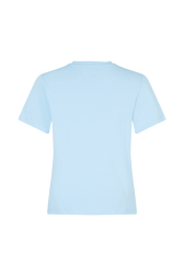 T-shirt col rond manches courtes Bleu vue de dos