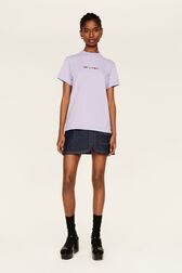 T-shirt multicolore signature femme Lilas vue de détail 1