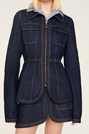 Veste jean femme Brut vue de détail 2