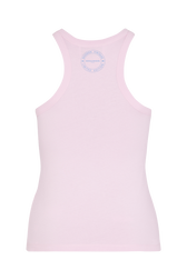 Tank top in cotton jersey Doll pink back view