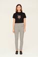 Women Signature Multicolor Jogging Grey front worn view