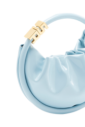 Domino mini vinyl bag Baby blue details view 2