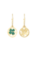 Boucles d'oreilles Golden Medals Lucky Clover Gold vue de détail 1