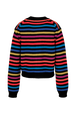 Cardigan Big Poor Boy rayé femme Multico raye rf vue de dos
