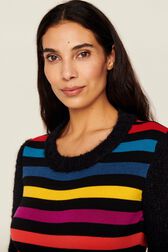 Women Jane Birkin Sweater Multico striped rf details view 3