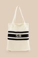 Women Crochet Bag Ecru front view