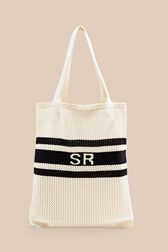 Women Crochet Bag Ecru front view