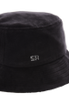 Velvet Bucket Hat Black details view 1