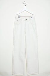 Pantalon cargo droit fille toile - BONTON x Sonia Rykiel Creme vue de détail 5