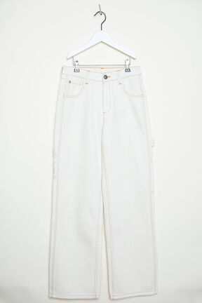 Pantalon cargo droit fille toile - BONTON x Sonia Rykiel Creme vue de détail 5
