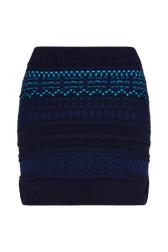 Jupe mini Bleu vue de face