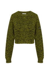Moulded wool sweater Acid front view