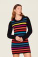 Women Jane Birkin Striped Midi Dress Multico striped rf details view 1