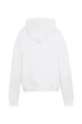 Sweat à capuche oversize multicolore signature femme Blanc vue de dos