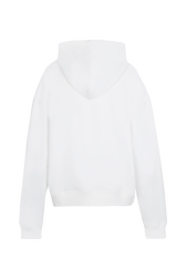 Women Signature Multicolor Oversized Hoodie White back view