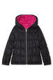 Manteau réversible à capuche Fuchsia vue de détail 1