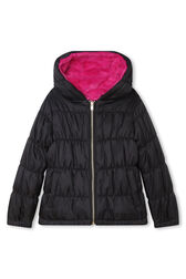 Reversible Hooded Coat Fuchsia details view 1