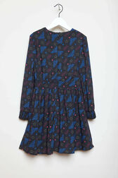 Robe manches longues fille Wonder Woman Noir vue de dos