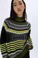 Pull Fair Isle en laine et lurex Acide vue de détail 1