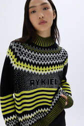 Pull Fair Isle en laine et lurex Acide vue de détail 1