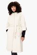 Punch Needle Embroidered Coat Ecru details view 1
