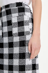 Women Sequined Skirt Black details view 2