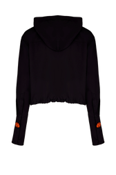 Bomber fluide viscose femme Noir vue de dos