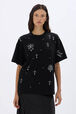 T-shirt manches courtes à motifs surréalistes Noir vue de détail 1 T-shirt manches courtes à motifs surréalistes Noir vue de détail 1
