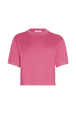 Short-sleeved jumper Pink front view