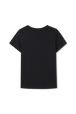 T-shirt noir simple Noir vue de dos