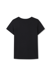 T-shirt noir simple Noir vue de dos