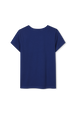T-shirt imprimé Bleu vue de dos