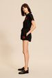 Short motif bouche femme Noir vue de détail 1
